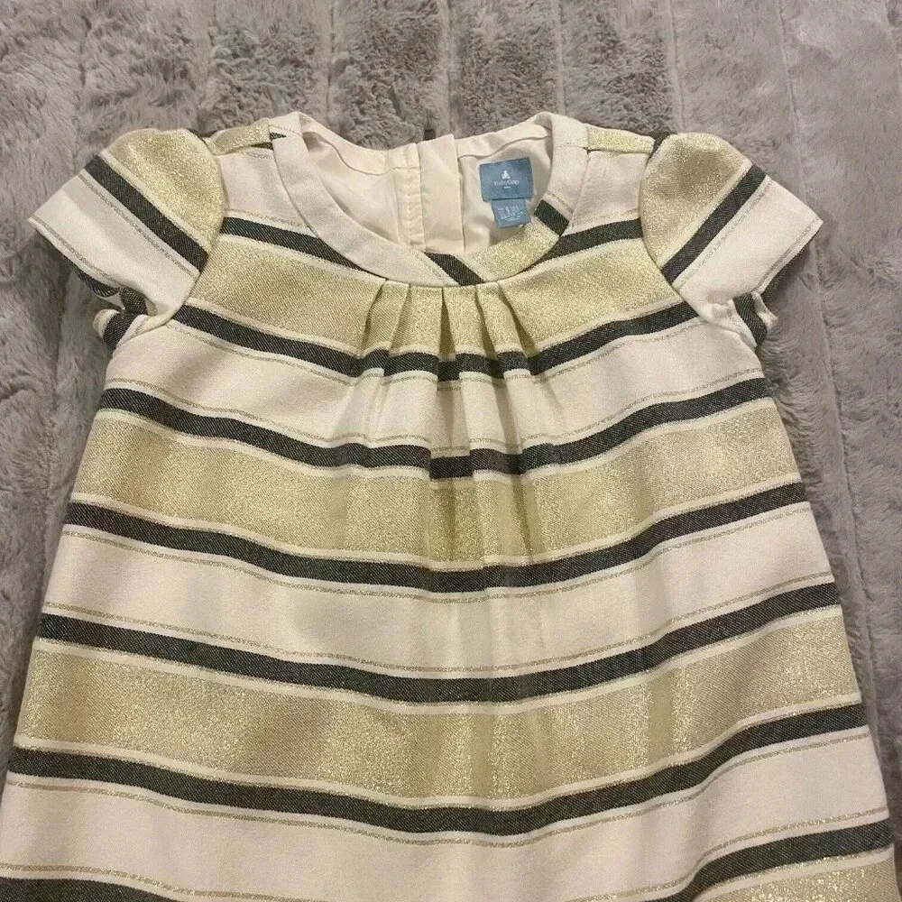 Gap Blue and Gold Sparkle Dress Size 4 Years